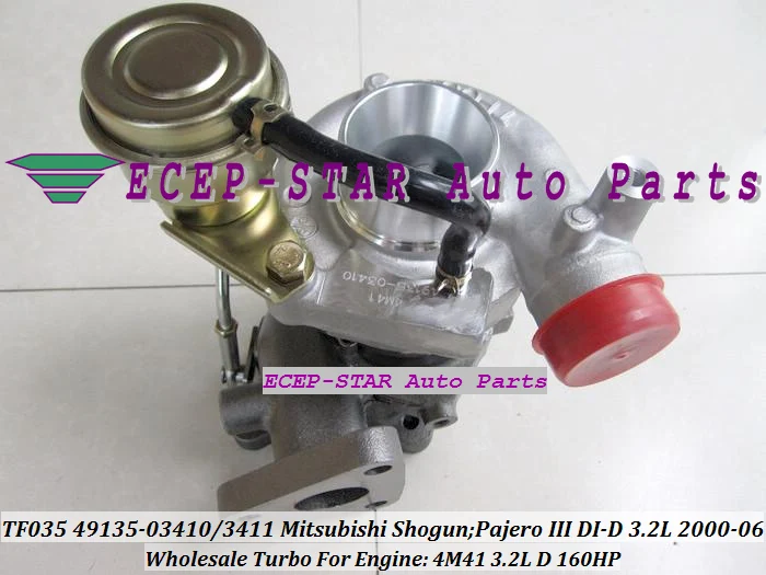 Турбокомпрессор TF035 49135 03411 03410 ME203949 для Mitsubishi Shogun 06 Pajero III 2002 4M41 2000 л|turbocharger