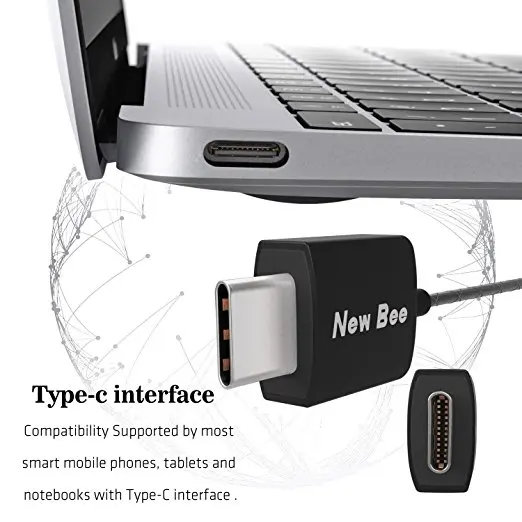 Керамические стереонаушники вкладыши Moveski с разъемом USB Type C наушники проводом ANC