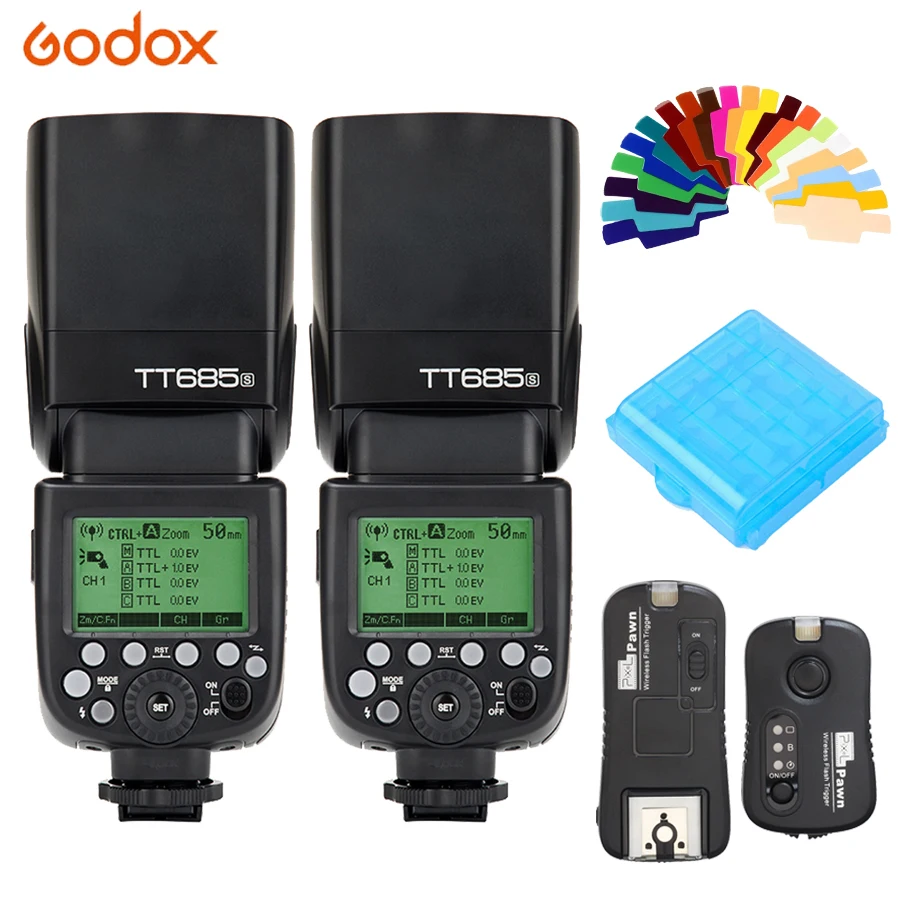 Godox TT685S 2 4G HSS TTL вспышка для камеры Speedlite + TF 365 триггер Sony A77II A7RII A7R A99 A58 A6500 A6000