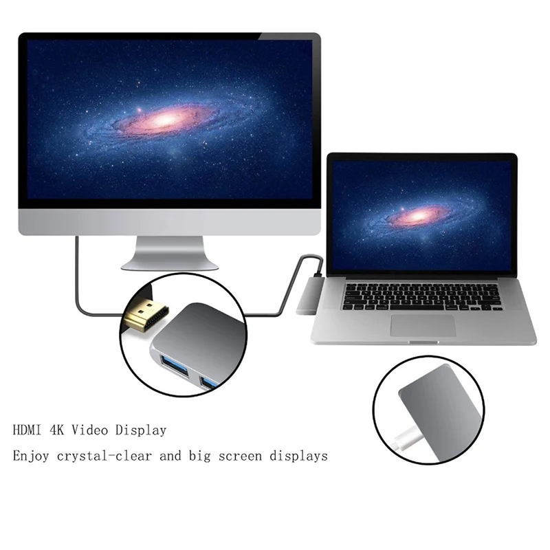 SZ-WXDZ USB-C Type C HUB 7in1 Dual USB 3 1 док-станция с HDMI 4k * 2 USB3.0 SD/TF кардридер для MacBook Pro |