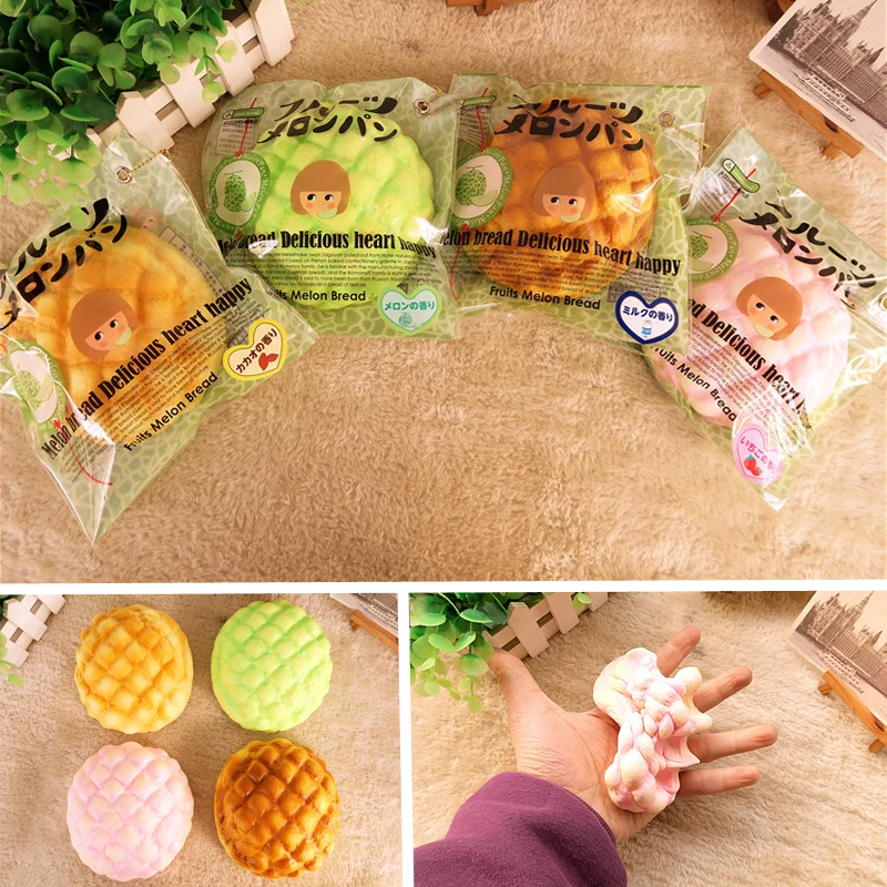 Kuutti Squishy 13 см ананас хлеб Jumbo медленно Восстанавливающий форму мягкая Дыня
