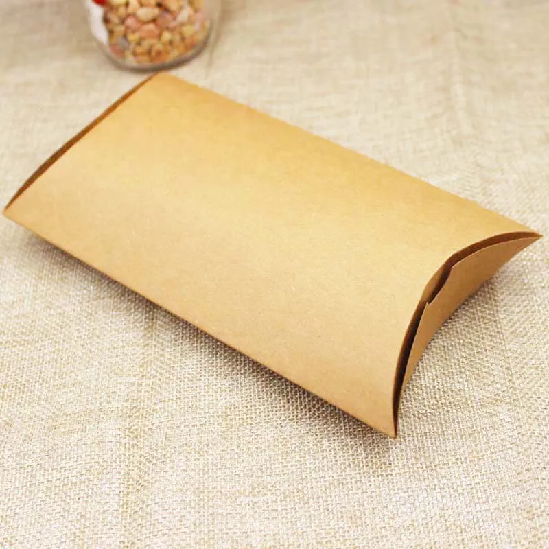 FeiLuanCustom large gift box candy favor packing pillow brown/black color paper jewelry &amp display 50pcs per lot | Дом и сад