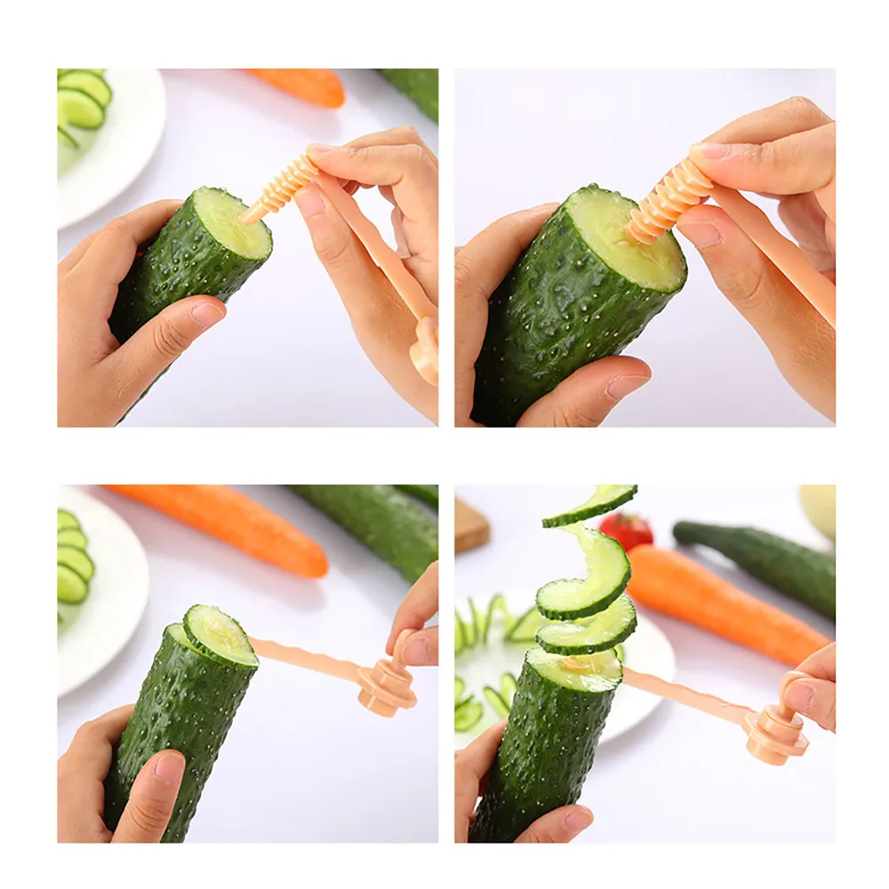 2018 new Magic Potato Cutter Carrot Spiral Slicer Cutting Models Kitchen Cooking Tools Perfect for garnishes #0108 | Дом и сад