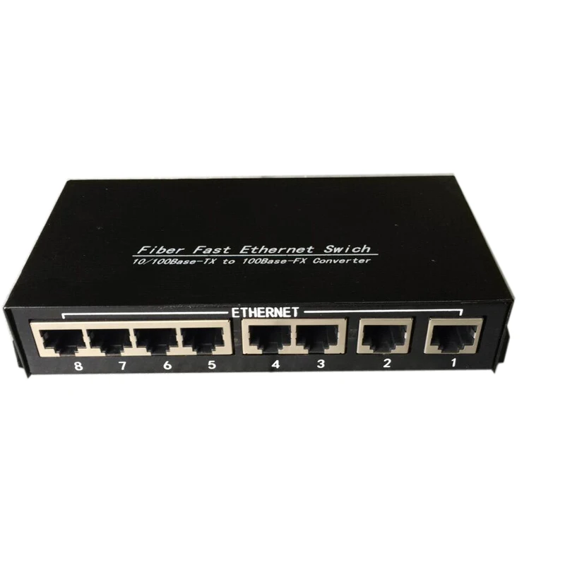 Оптоволоконный коммутатор 2F8E с поддержкой быстрой локальной сети ethernet и POE 2