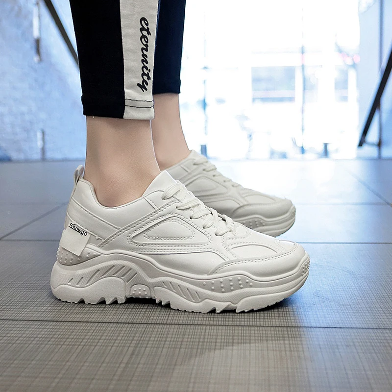 Women Sneakers Autumn Fashion Casual Shoes Woman Comfortable Breathable Flats Female Platform Chaussure Femm | Обувь