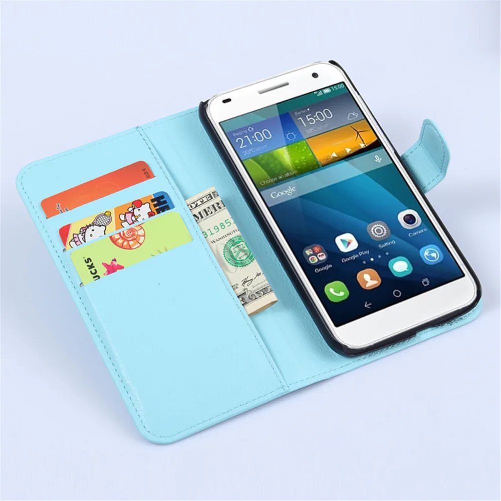 Для Huawei Ascend G7 L01 L03 C199 новые чехлы бумажники из искусственной кожи личи флип чехол
