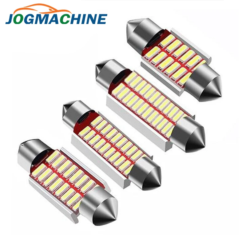Лама светодиодная автомобильная Festoon 31/36/39/42 мм C5W C10W сверхъяркая 4014 SMD без ошибок
