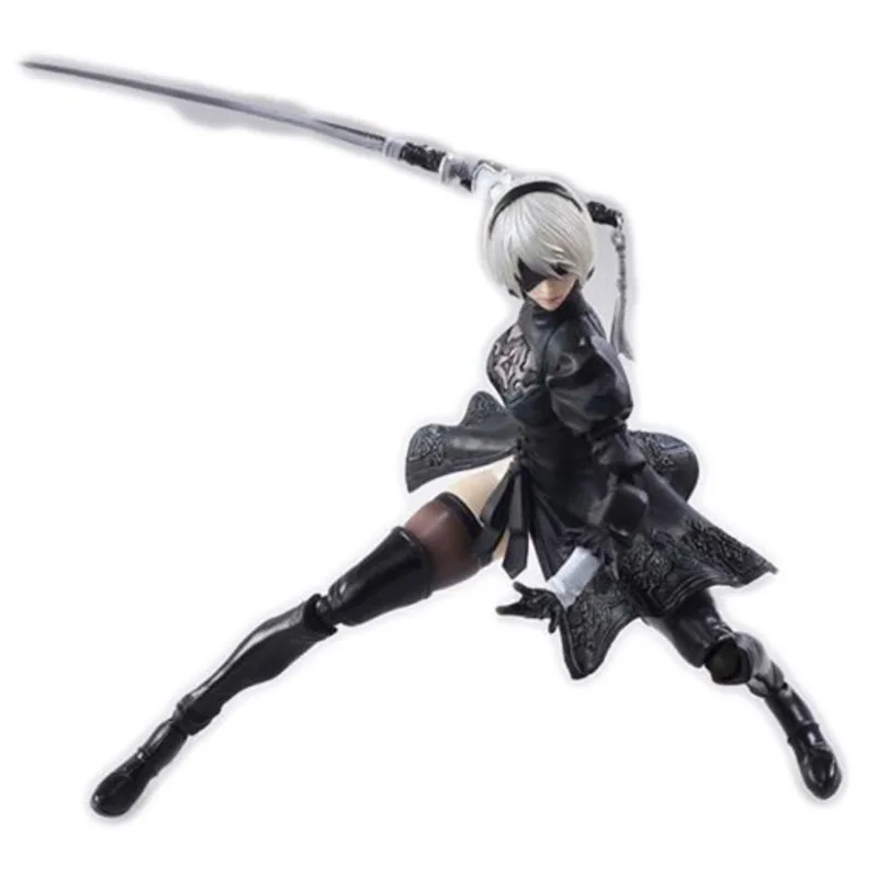 ПВХ NieR Automata YoRHa No.2 тип B 2B 15 см комикс Pa Change экшн-модель Боевая аниме фигурка