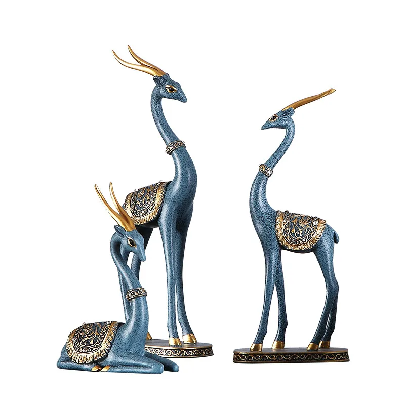 

Украшения для гостиной, украшения для дома из смолы Lucky Deer