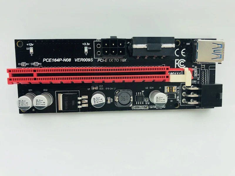 Карта расширения VER009S PCI E 60 см кабель USB 3 0 для майнинга биткоинов ETH EOS|Платы