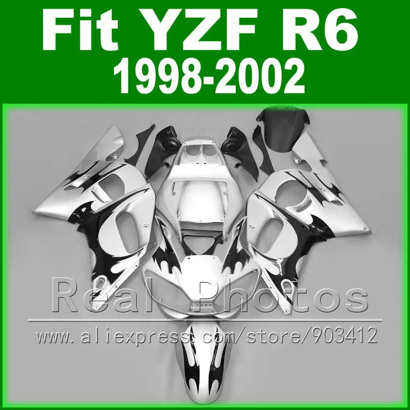 7 подарки пластиковых деталей для YAMAHA R6 обтекатель 1998 1999 2000 2001 2002 синий и матовый