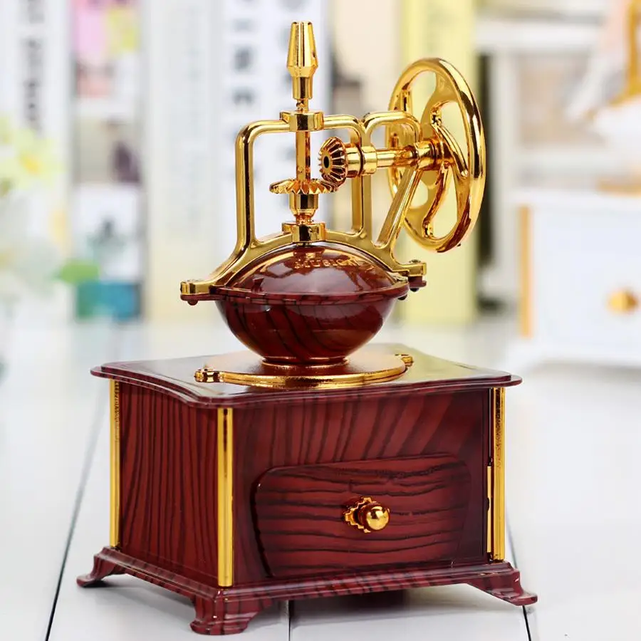 Классический кофе машина музыкальная шкатулка Caja Caixa De Musica Wind Up механические
