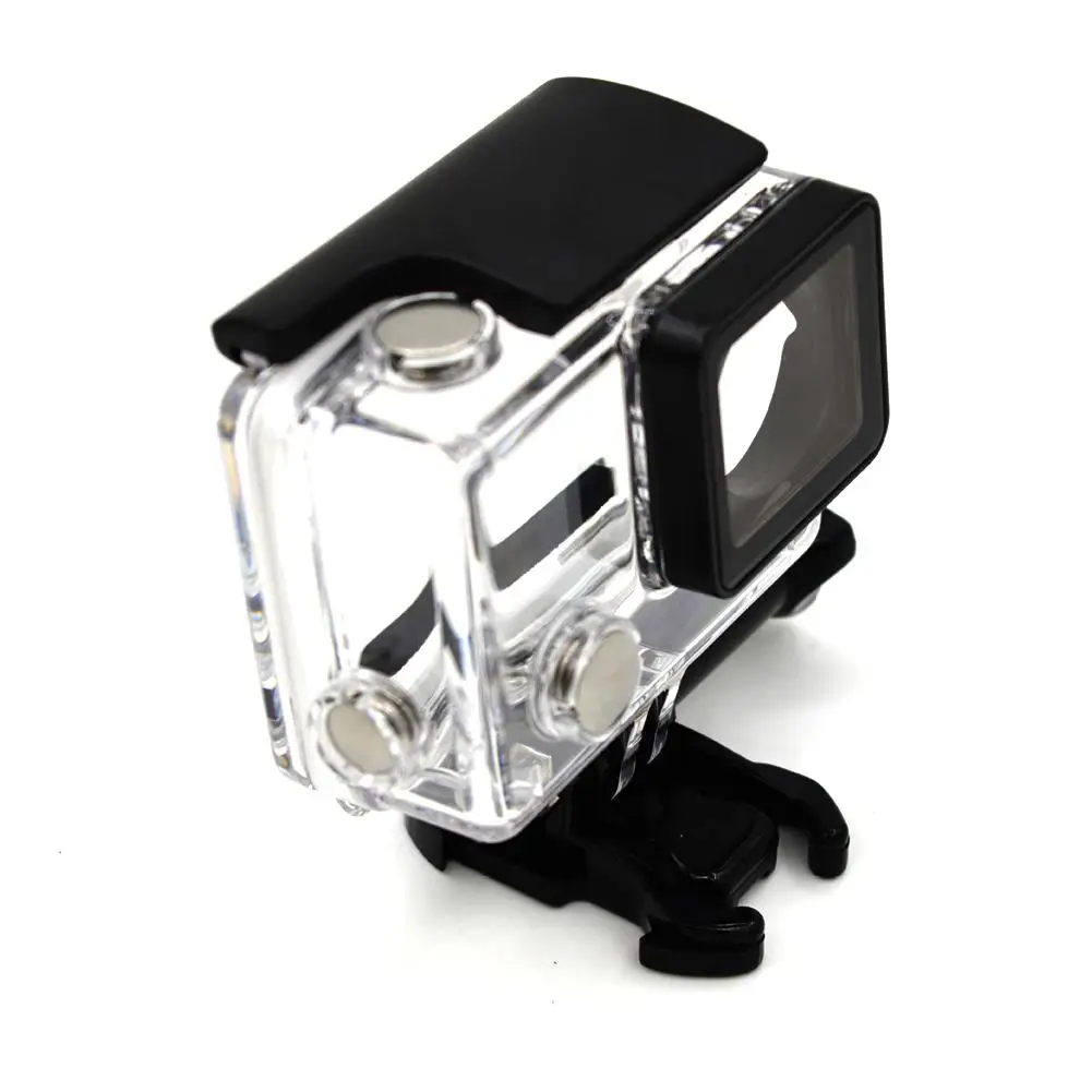 EastVita подводный водонепроницаемый чехол для GoPro Hero 4/3 +/3 Черный Защитный дайвинга