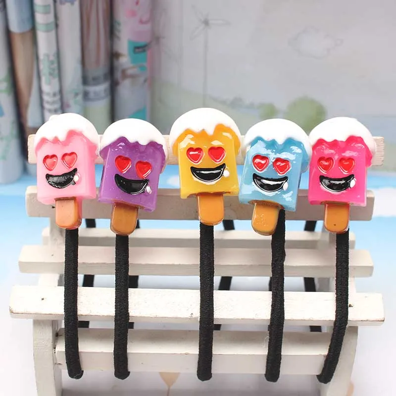 Эластичные резинки для волос Q Kids изящные аксессуары с дизайном мороженого