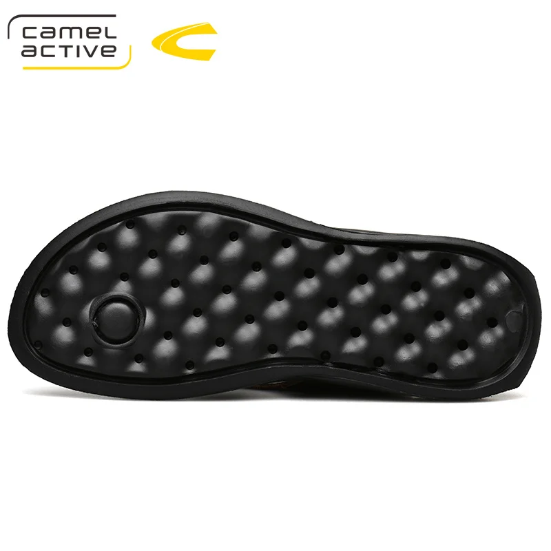 Мужские Пляжные шлепанцы Camel Active коричневые повседневные слиперы из натуральной