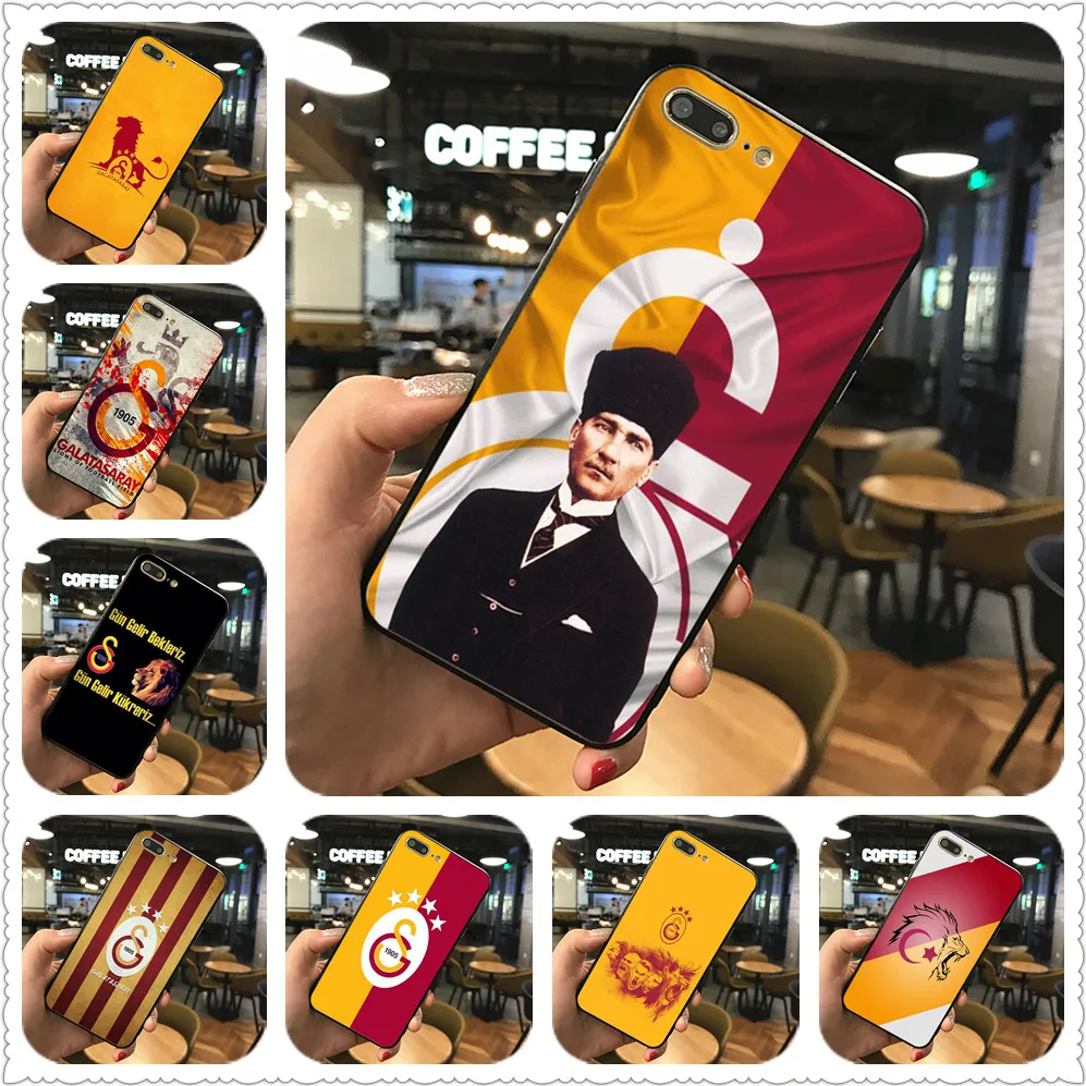 Чехол для телефона Galatasaray SK Черный силиконовый чехол iphone X 7 8 XS XR XSMAX Samsung s7 edge s8