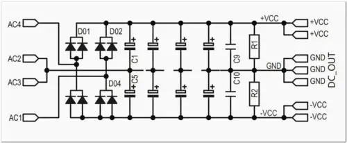 

1pcs High Current Power amplifier rectifier power board bare PCB