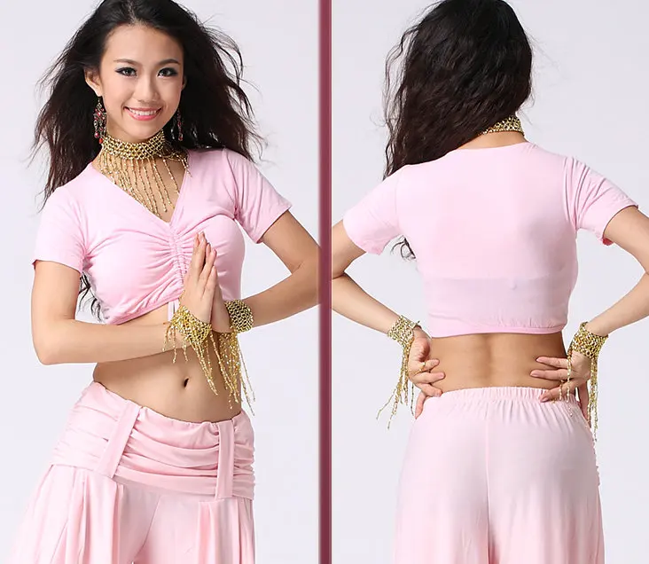 Женский жилет для танца живота блузка топ занятий йогой Студенческие костюмы