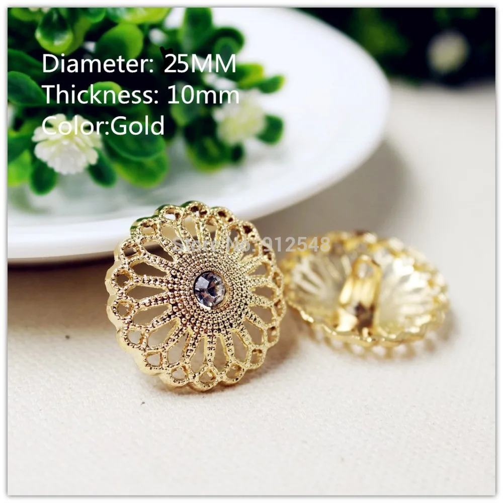 

15418165 ,50pcs , 25mm Classic fashion silver metal buttons, DIY handmade materials, Clothing accessories free shipping