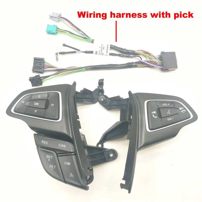 With LIM Bluetooth SKTOO для Ford Focus MK3- Kuga круиз-контроль переключатель многофункциональное рулевое колесо Кнопка Bluetooth аудио кнопка - Цвет: With LIM Bluetooth