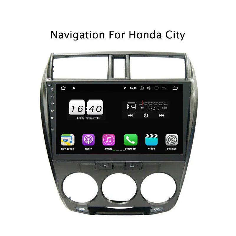 10 1 дюймов PX30 Android 9 0 автомобильный DVD мультимедийный плеер для Honda City 2008 2009 2010 2011 2012