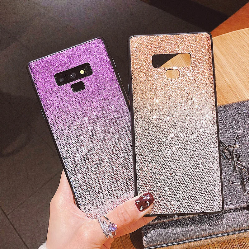 Роскошные блестящие чехлы с градиентом для Samsung Galaxy A9 Star A7 A6 A8 Plus J2 Pro J8 2018 S9 S8 S7 Edge J5