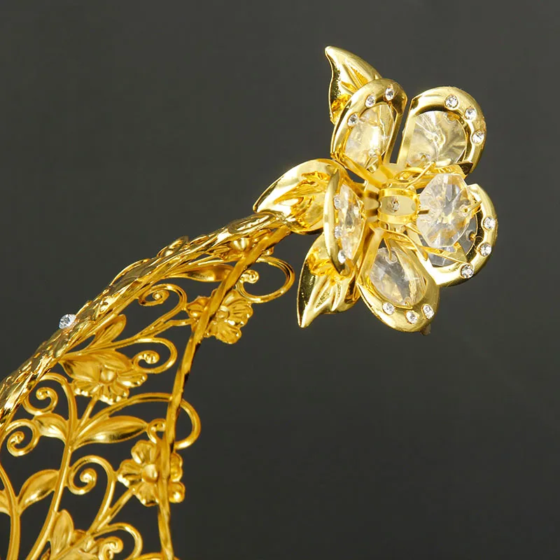 Креативная стеклянная тарелка для фруктов с крышкой европейская роскошная