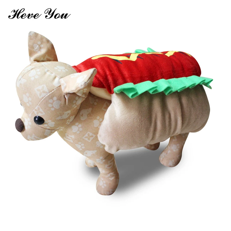 

Heve You Clothes for Small Dogs Pet Funny Hamburger Christmas Dog Clothing Cats Chihuahua Clothes Festival Pets Acessorios