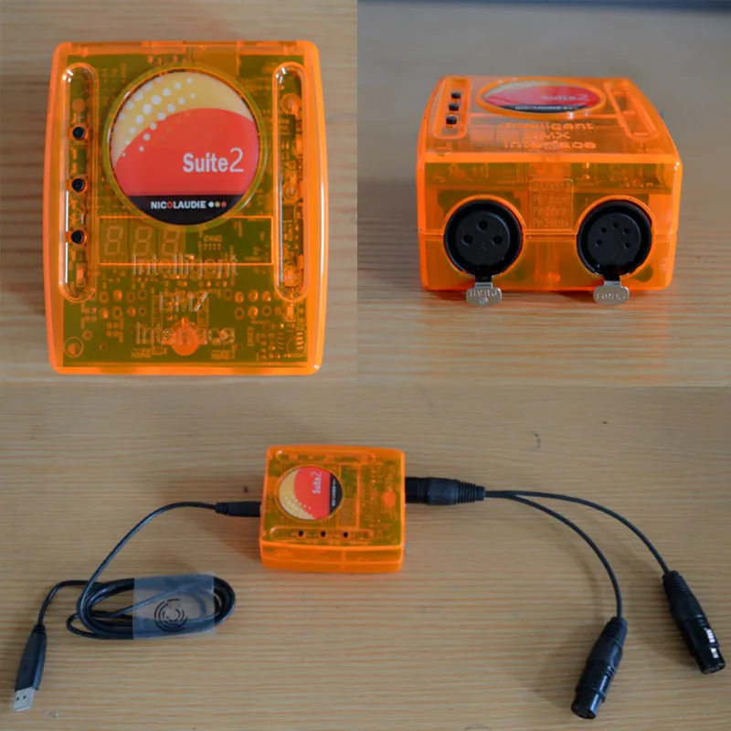 DMX контроллер Sunlite Люкс 2 FC+ USB интерфейс освещения для движущейся головы Светильник Освещение сцены