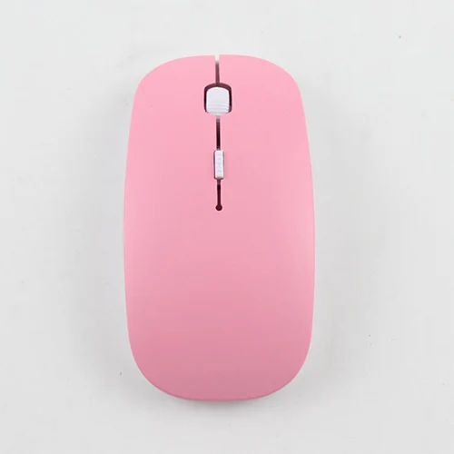 Pink 1000 точек/дюйм USB оптическая беспроводная компьютерная мышь игровая Рабочая мышь 2,4G приемник супер тонкая универсальная мышь для ПК ноутбука - Цвет: Pink