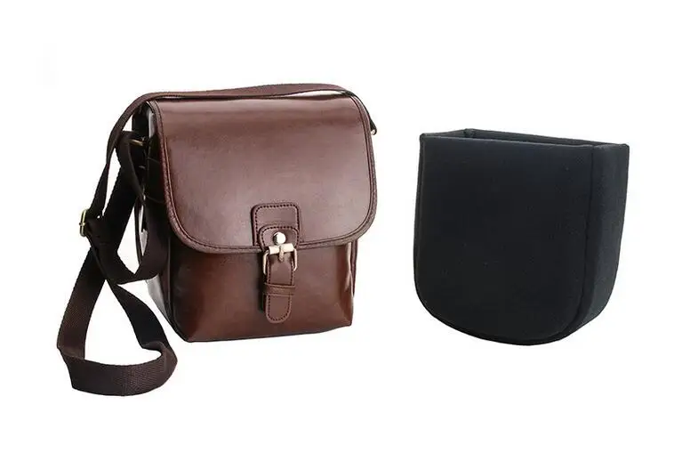 Retro Korean Leather Bag Waterproof Camera Leisure Shoulder Case FOR CANON NIKON 500D 650D D60 D600 D70 D700 | Электроника