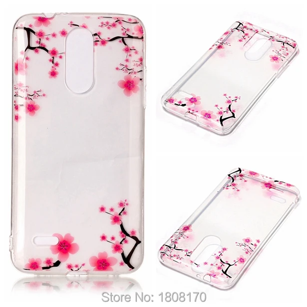 Мягкий чехол из ТПУ с цветочным рисунком для LG K4 K8 K10 2017 G6 Huawei 6S P10 PLUS Y5 ZTE Z981 гелевый