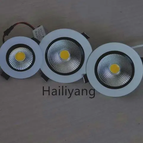 Новинка Встраиваемый светодиодный светильник с регулируемой яркостью cob 5 Вт 7 9 12