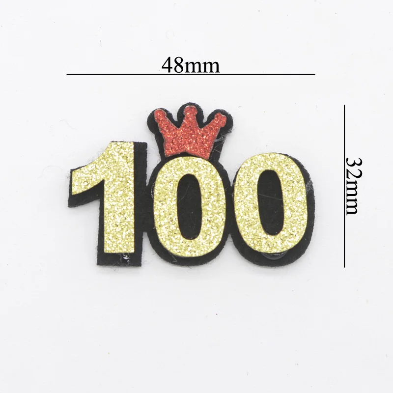 Подкладка из блестящей ткани для украшения торта 1 юбилей и 100 дней 6 шт. G57 | Дом сад