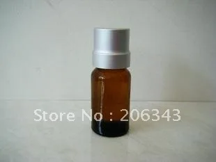 

5ml green/blue/brown essential oil bottle with silver electronic aluminum cap