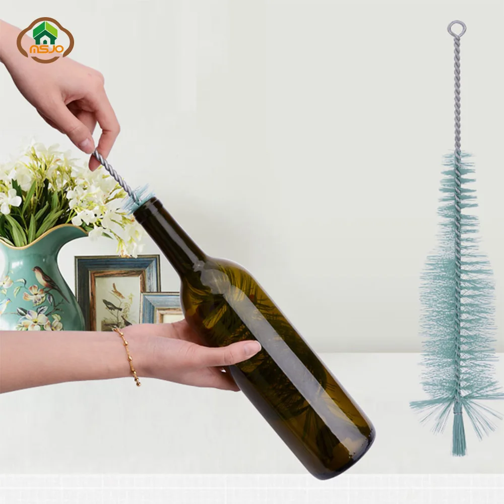 MSJO Cleaning Brush Bottle Wine Glass Cleaner Washer Beer Long Nylon Clean Drink Kitchen Accessories|Чистящие щетки| |