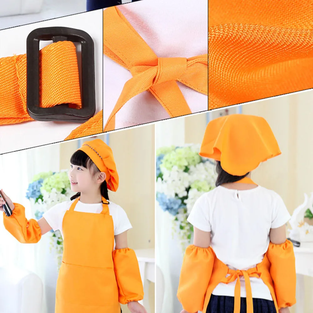 3 шт./компл. Детские передники для кухни Рисование детского сада ремешок детей