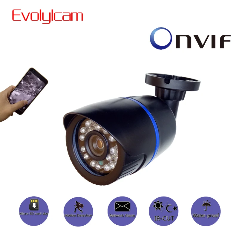 1080P 2MP HD 48V POE камера 720P 1MP IP камера слот карты Micro SD видеонаблюдения Onvif P2P Водонепроницаемая камера наружного видеонаблюдения