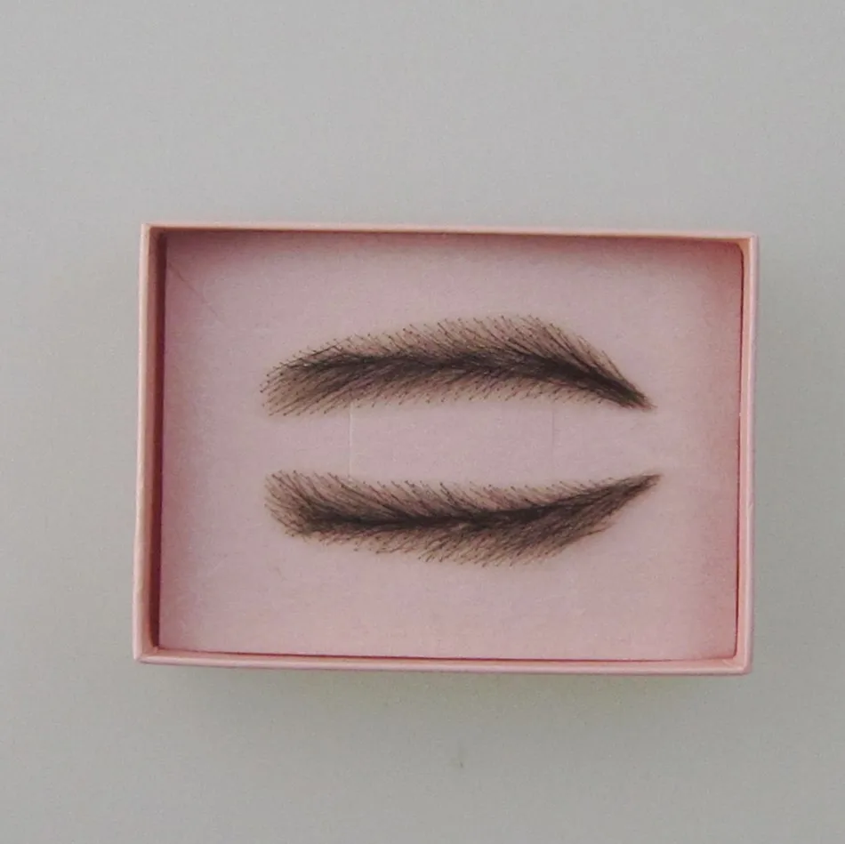 

FXVIC New arrive French Lace eyebrows wig Natural black eyebrows wig ,man eye brows wig