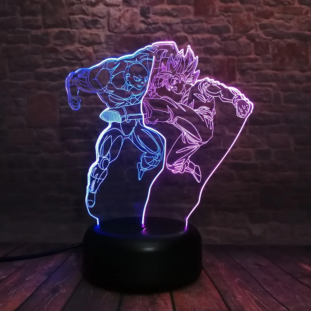 Новый двойной цвет ed Dragon Ball Z Son Super Goku vs Jiren 7 цветов Изменение USB Touch для детей