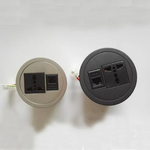 

100 шт., круглые розетки серебристого и черного цветов для мебели