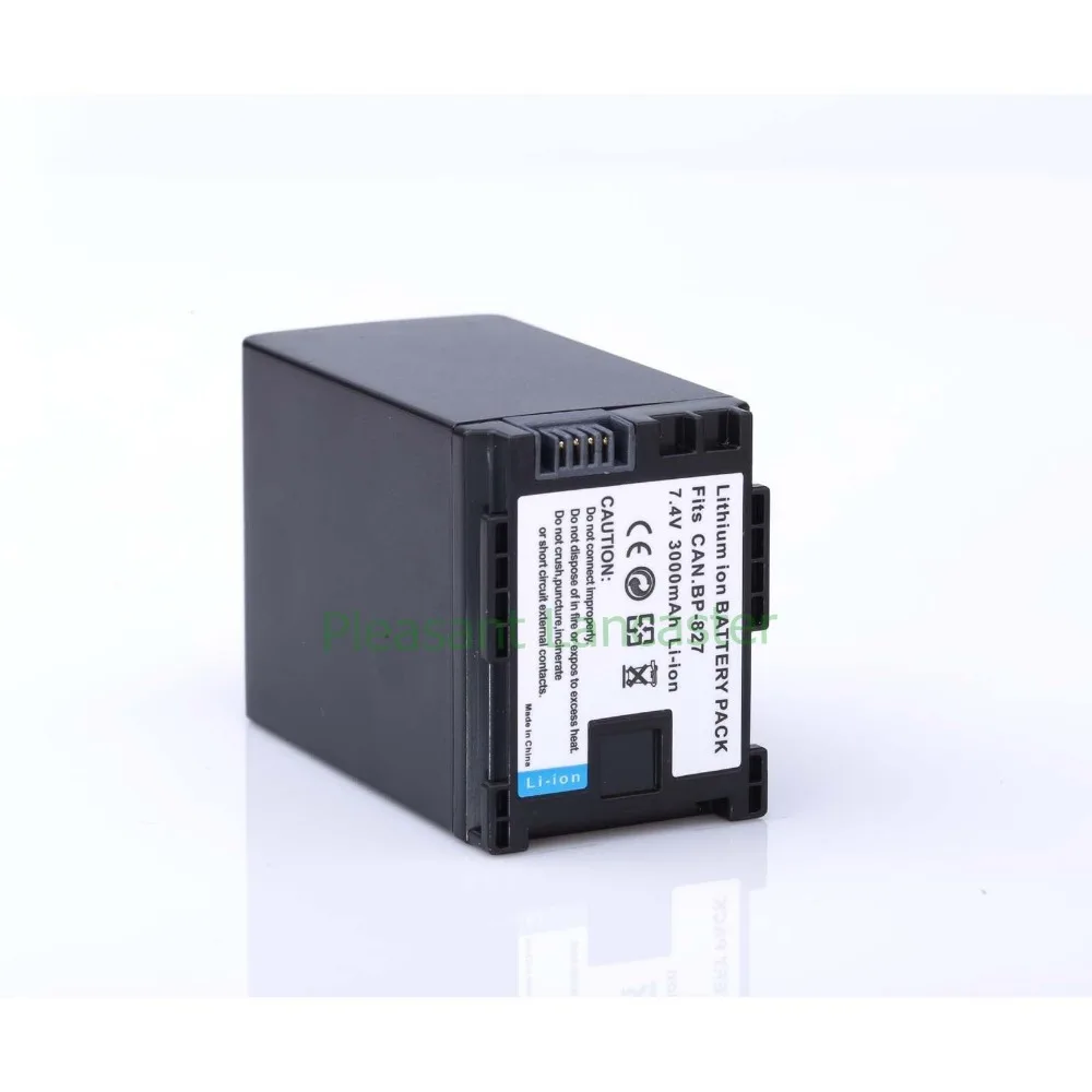 7 4 V 3000 мА/ч BP 827 камера Батарея пакет для CANON HF20 HF21 HF S11 S10 HF11 аксессуары canon + оптовая