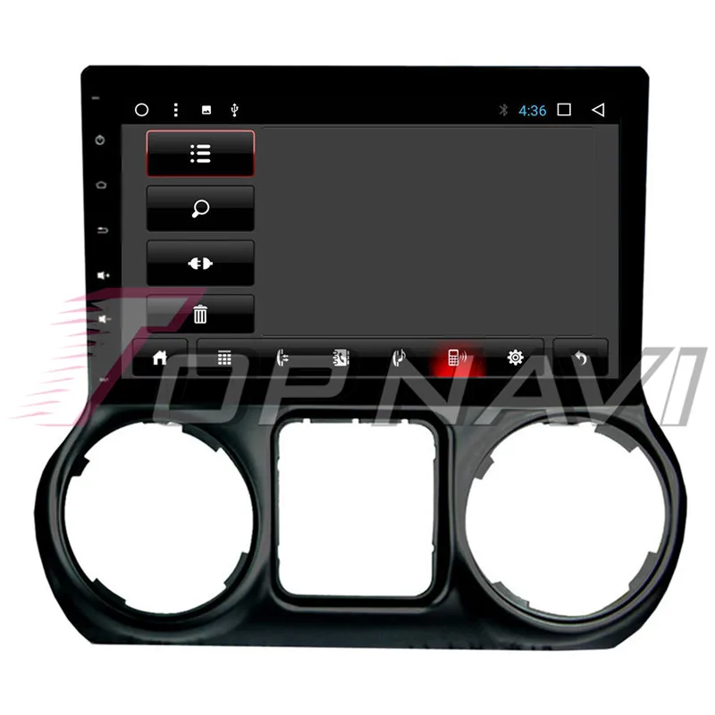 Автомобильный GPS навигатор для JEEP Wrangler 2011 2012 2013 2014 2015 2016 Android 8 1 10 ''Topnavi авто