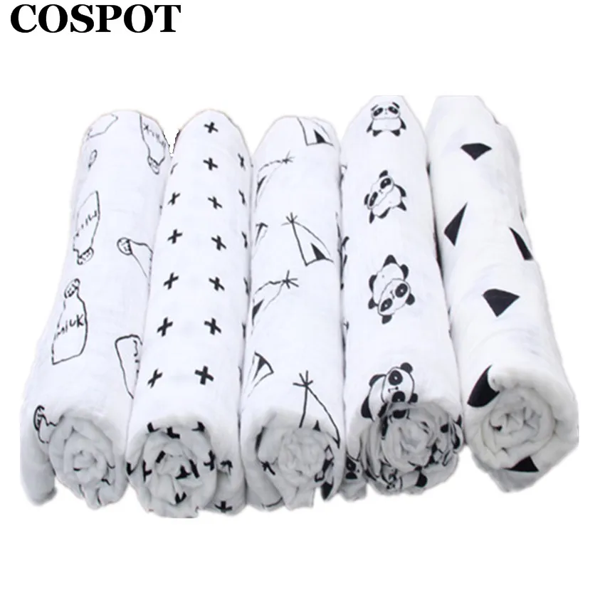COSPOT 2021 муслиновые пеленки одеяла для новорожденных Мягкие 100% хлопковые марлевые