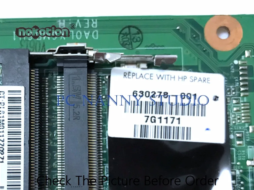 PCNANNY для hp Pavilion DV6-3000 DV6T DV6 материнская плата ноутбука 630278-001 DA0LX6MB6H1 HM55 DDR3 Поддержка