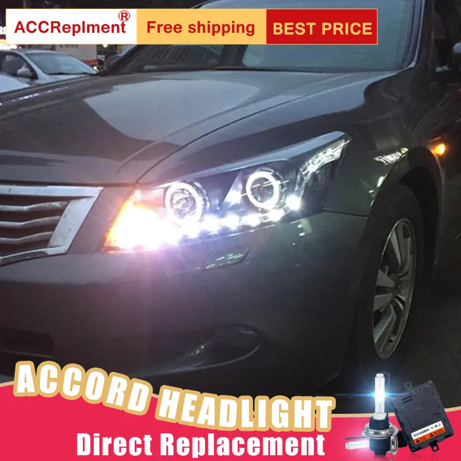 2 шт. светодиодный фары для Honda Accord 08 12 автомобиля Ангельские Глазки ксенон HID