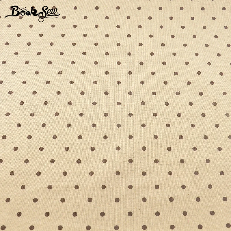 Booksew Home Textile Cotton Linen Fabric Dots Pattern Sewing Material Tissu Tablecloth Bag Curtain Cushion Pillow Zakka | Дом и сад