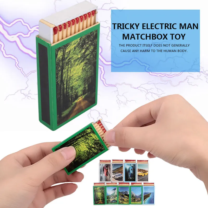 Пластмассовая электрическая спичечная коробка Апрельские Fools дневные реквизиты