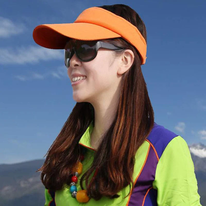 Мужская и женская Солнцезащитная шапка с пустым верхом широкими полями простая