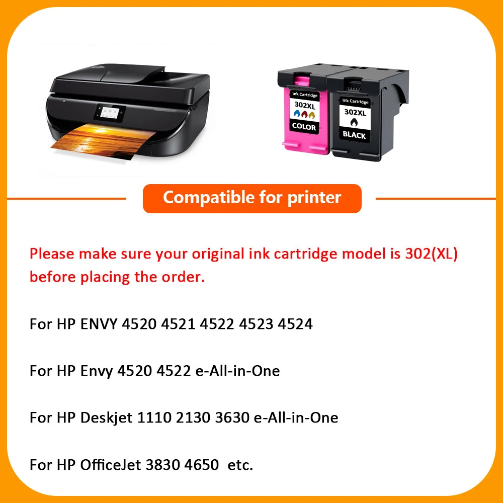 Чернильный картридж Hisaint 302 XL для HP Deskjet 1 шт. | Компьютеры и офис